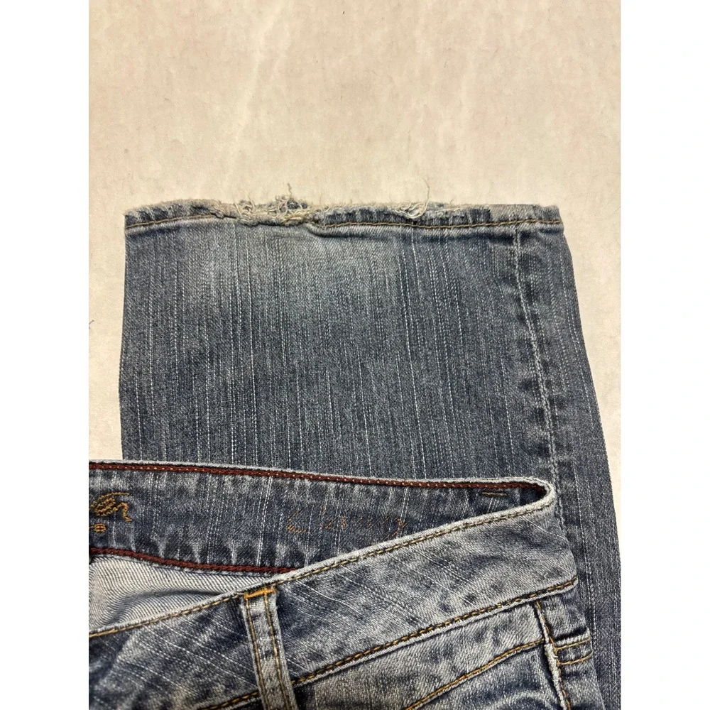 Silver Jeans Co Bootcut‎ Flare Jeans Blue Wash Distressed Frayed Hem Size 31 - Picture 5 of 11